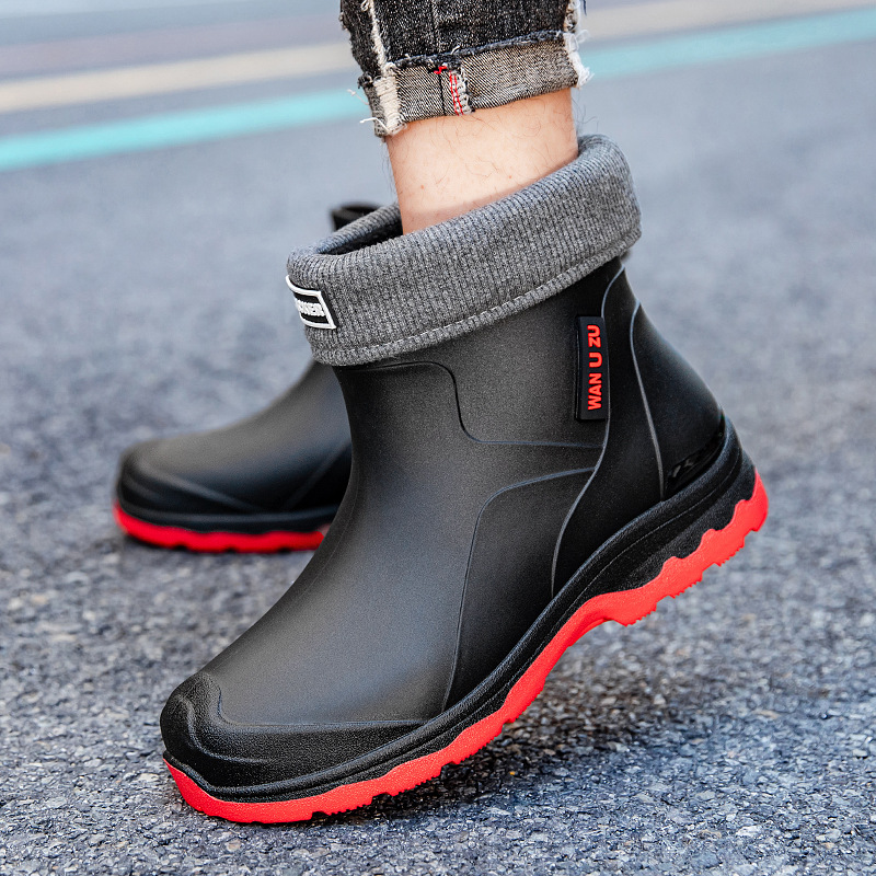 Fishing Boots - Męskie Nowe Kalosze Krótkie Modne Buty