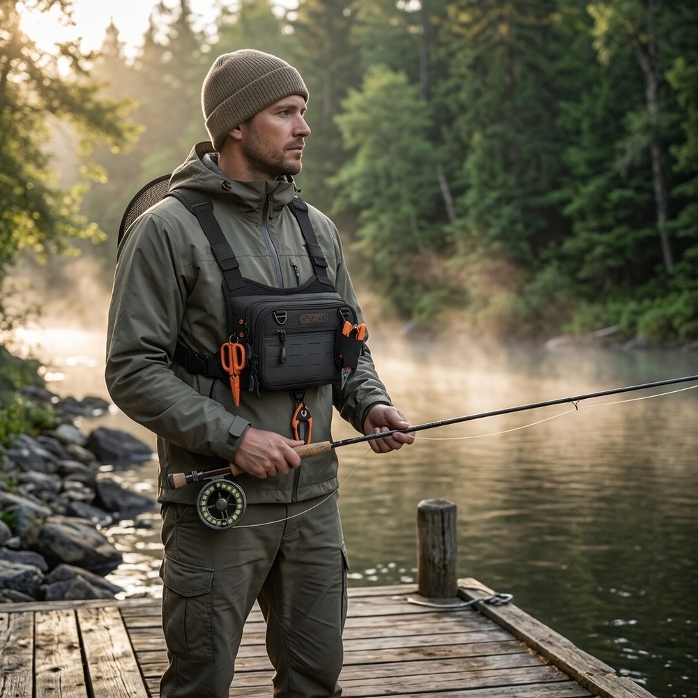 Plecak-szlafrok do wędkowania  – Fishing Backpack recenzja i cena