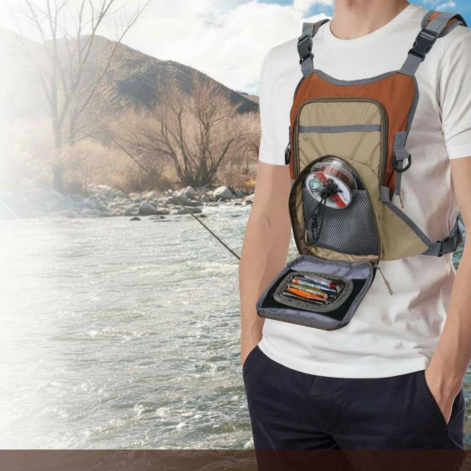 Kamizelka wędkarska, torba na  – Fishing Bag Waterproof recenzja i cena