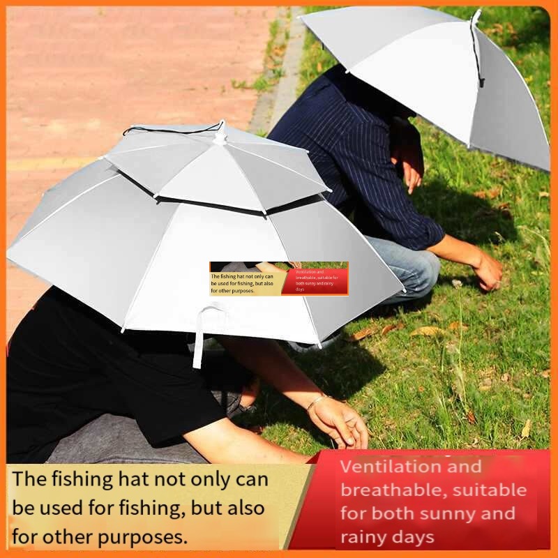 Parasolka-krzyżak na głowę, dw – Fishing Hat recenzja i cena